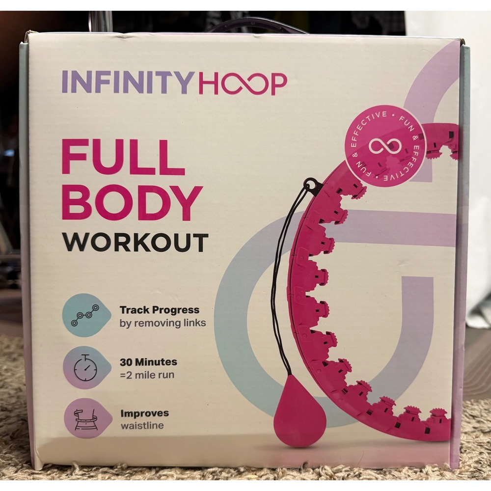 Infinity Hoop Full Body Workout Weighted Hula Hoop + Sweat Belt 2XL/3XL Set